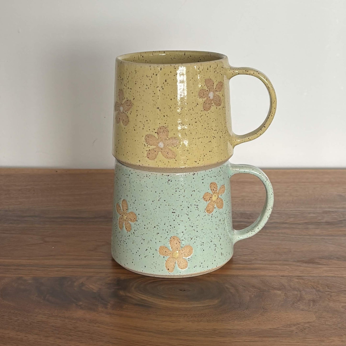 Speckled Daisies Colourful Mug | handcrafted ceramics - PotteryCeramics By Stephcbs-0041Misiyo Candle Co