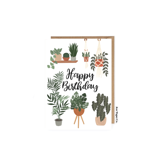 Plant Happy Birthday Card