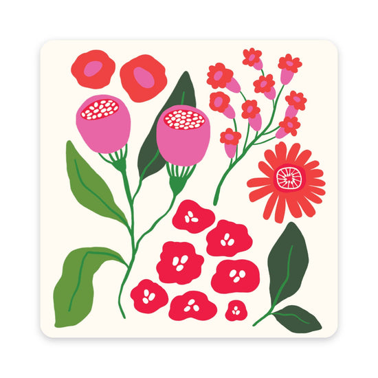 Botanical Bliss Mini Note Card Set with Stickers | 12 cards