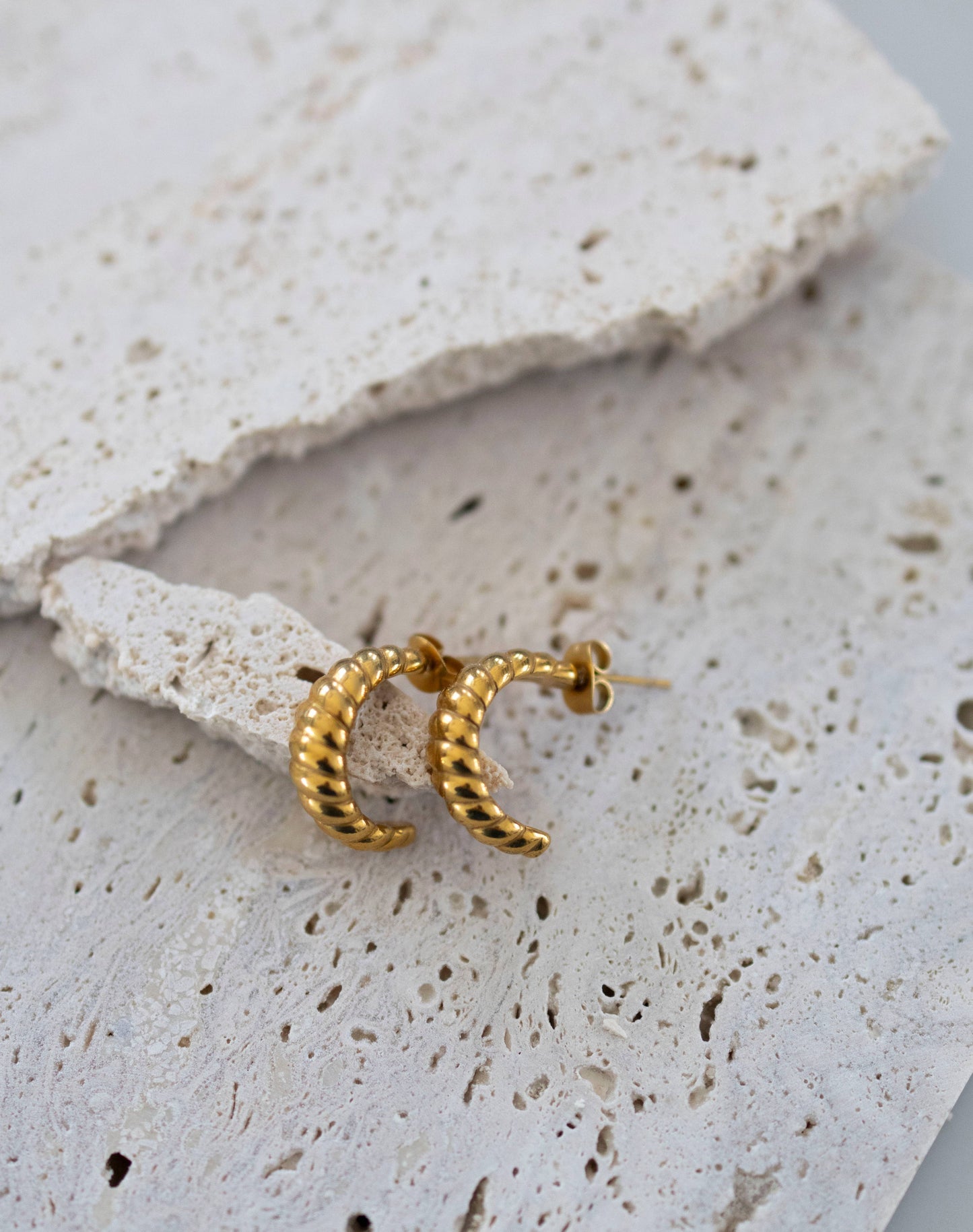 Tate Gold Hoop Earrings