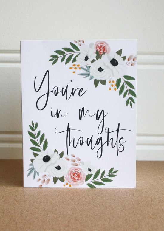 “You're in my Thoughts” Condolences Card