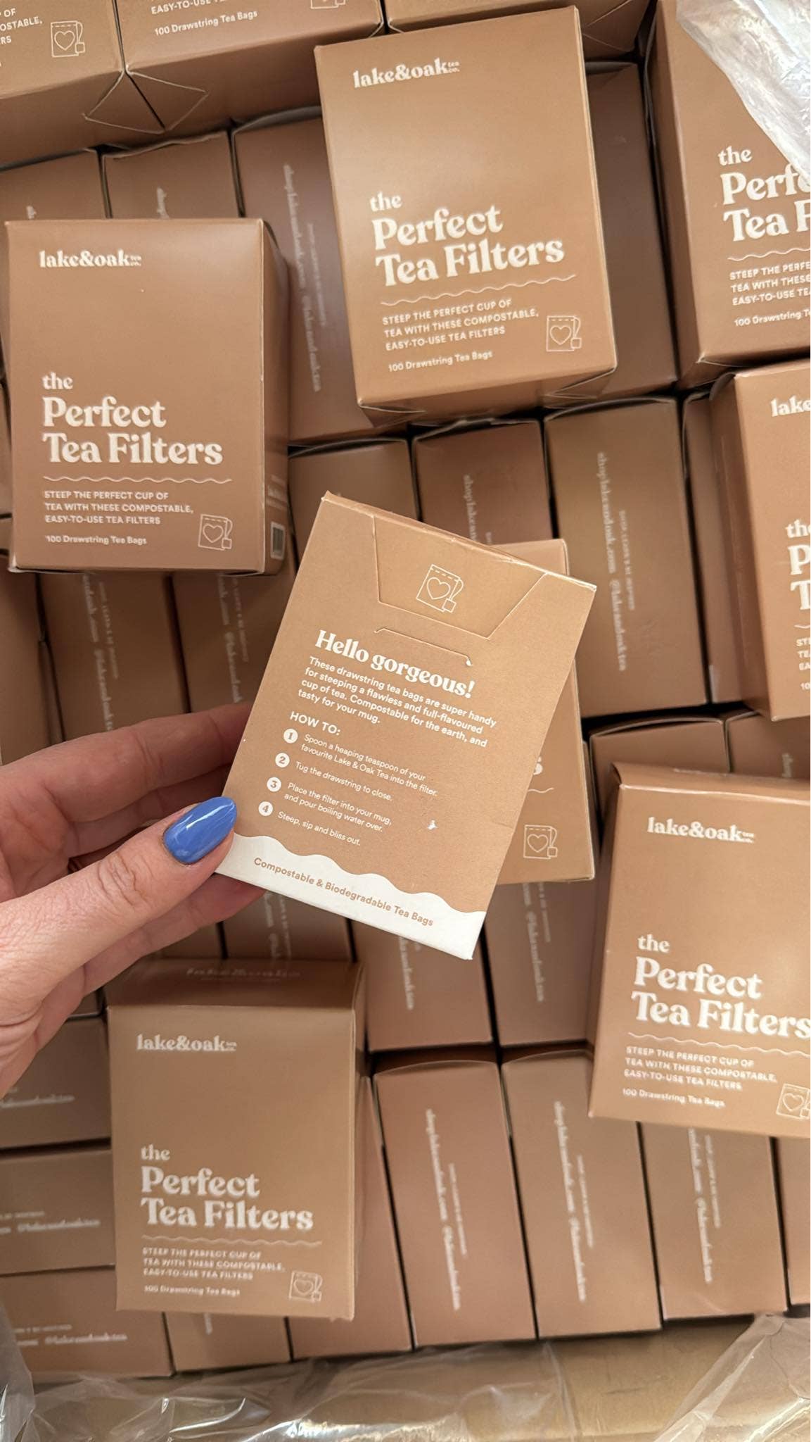 Perfect Tea Filters - Compostable Tea Bags for Loose Leaf Tea