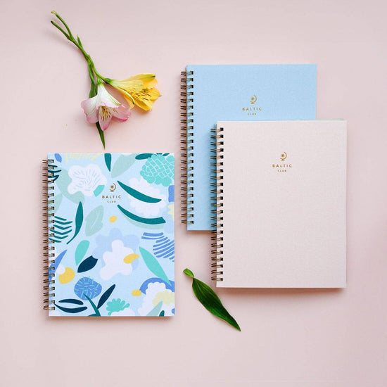 Rosewater Cloth Spiral Notebook