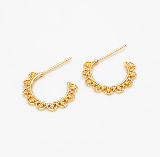 Bailey Filigree Earrings - Gold