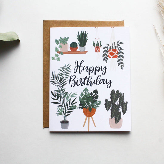 Plant Happy Birthday Card