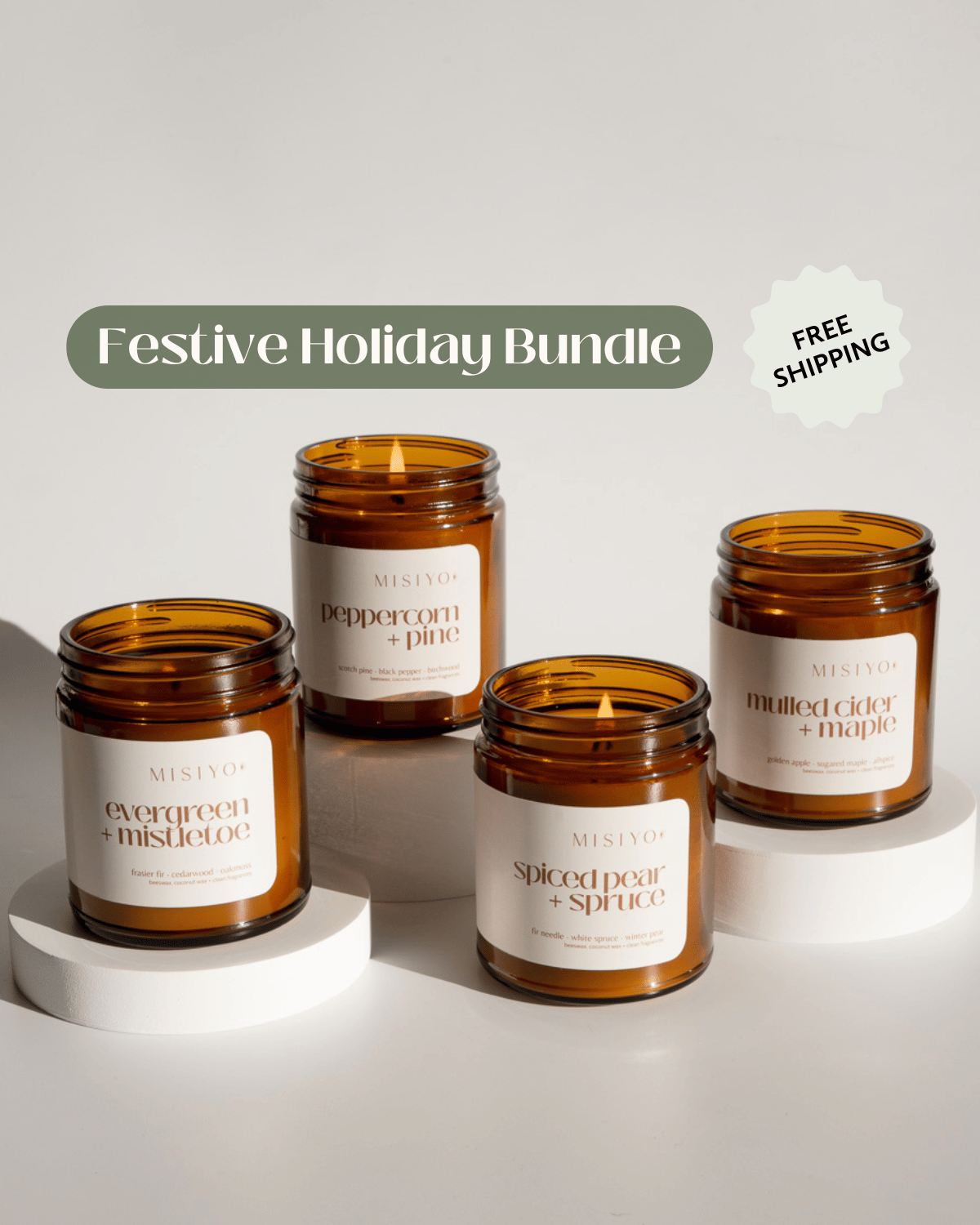 Festive Holiday Bundle | 9oz jars