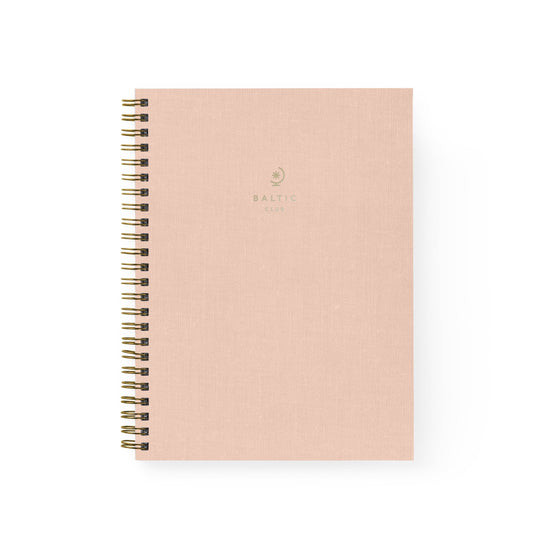 Rosewater Cloth Spiral Notebook