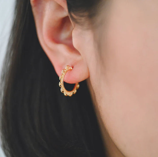 Bailey Filigree Earrings - Gold