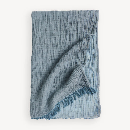 Crinkle Throw Blanket | Turkish Cotton