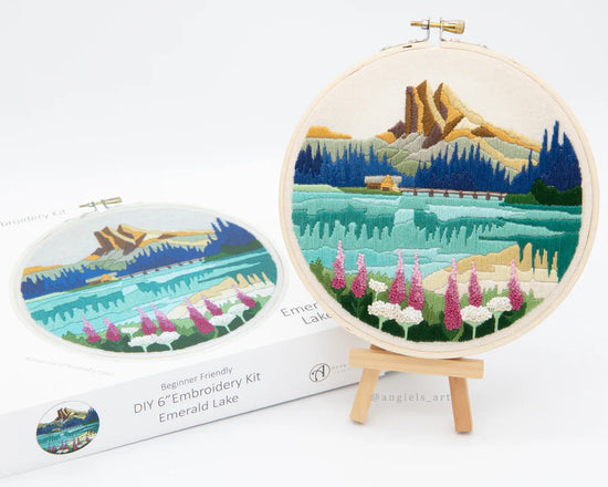 Emerald Lake Embroidery Kit