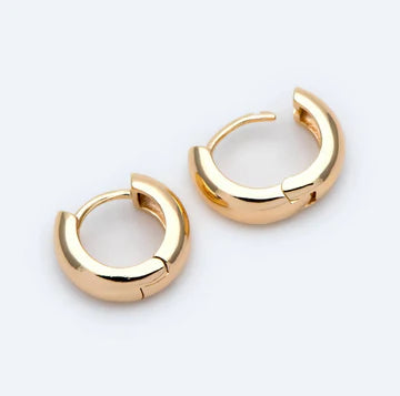 Kyra Chunky Hoop Earrings - Gold