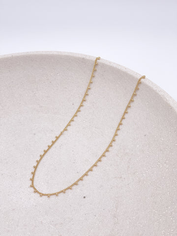 Bailey Bead Chain Layering Necklace - Gold