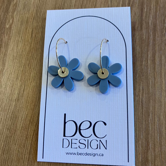 Daisy Hoop - Everyday Acrylic Earrings