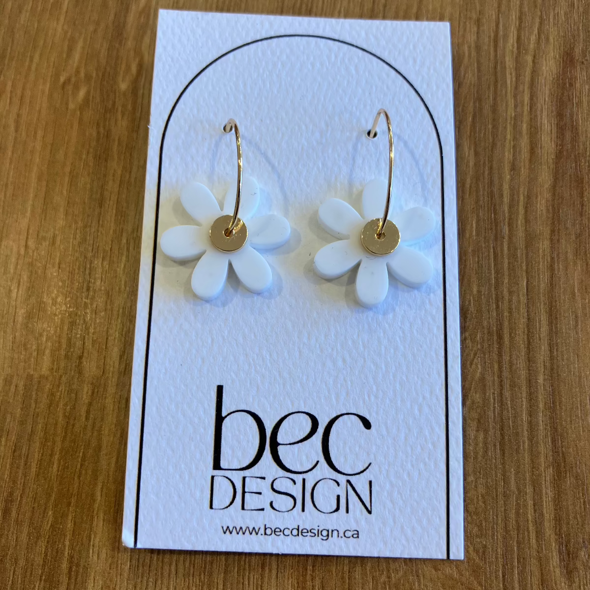 Daisy Hoop - Everyday Acrylic Earrings