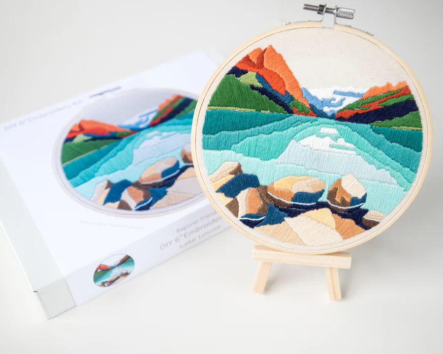 Lake Louise Embroidery Kit