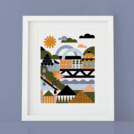 Abstract Edmonton 8"x10" Art Print