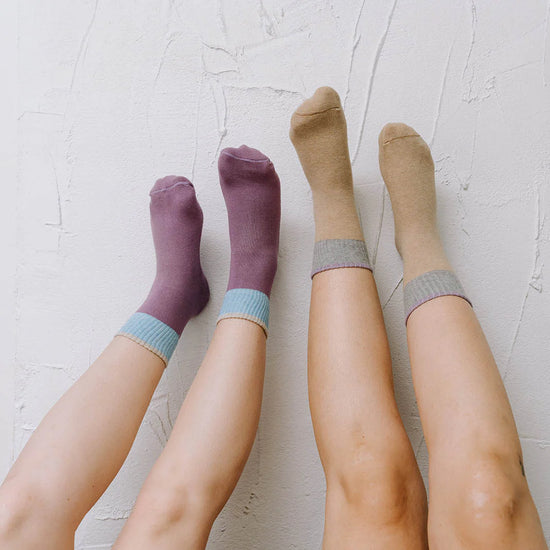 Block Pima Cotton Socks