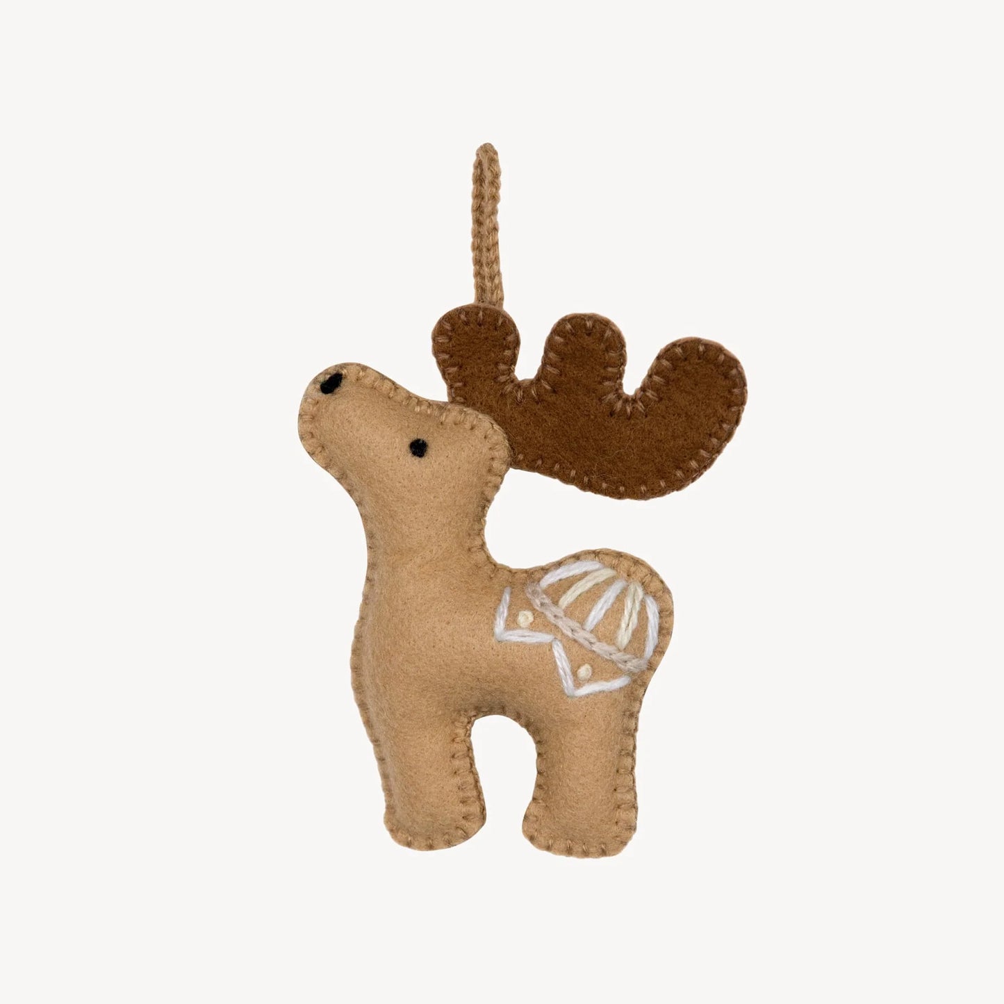 Moose | Hand Embroidered Ornament