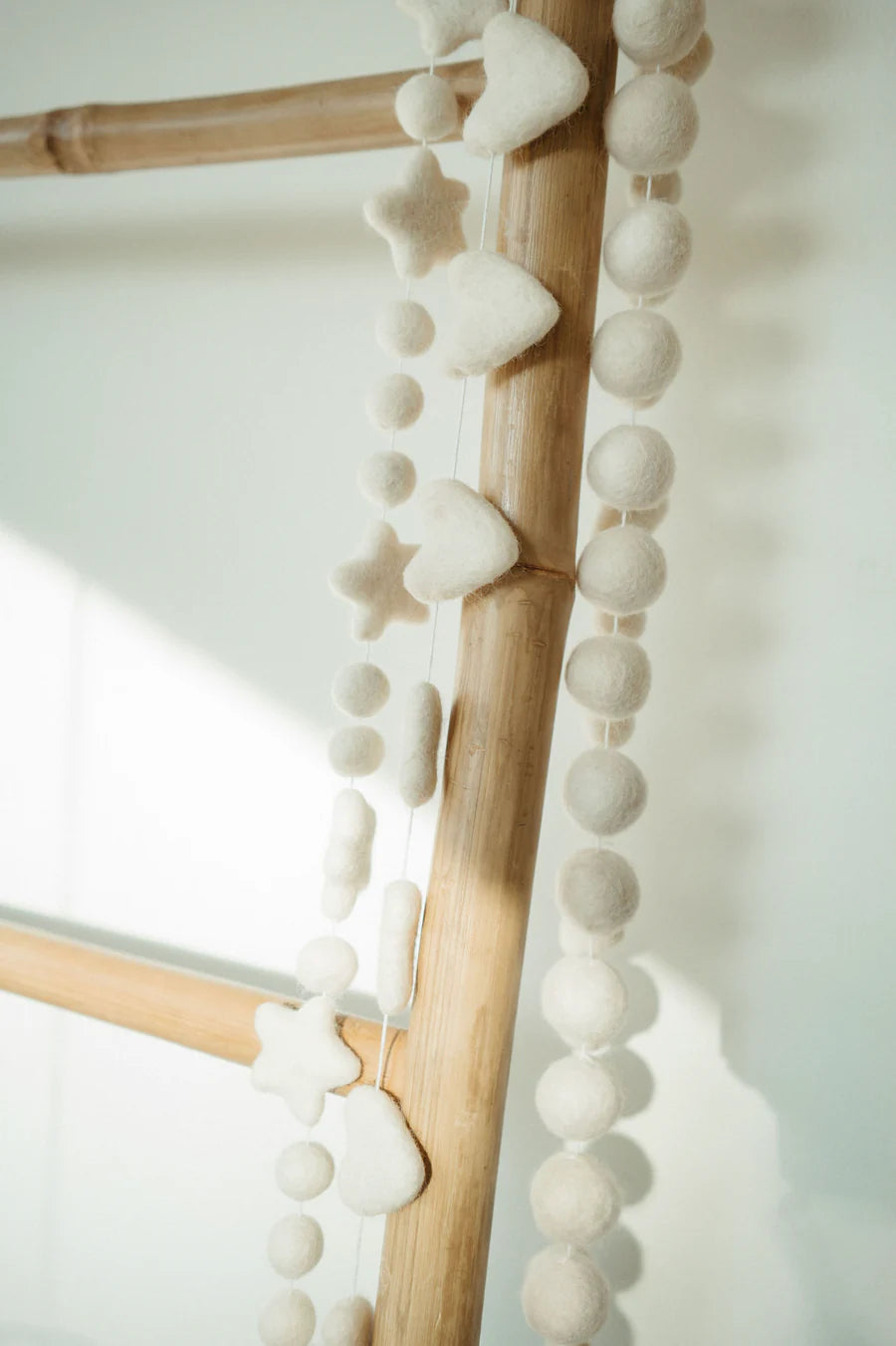 Felt Heart Pom Pom Garland