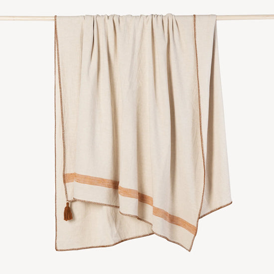 Chelsea Throw Blanket | Linen & Turkish Cotton