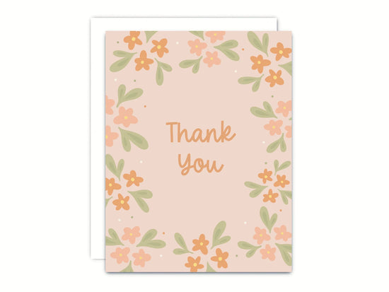 Floral Thank You Greeting Card