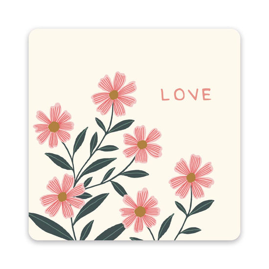 Plant Love Mini Notecard Set with Stickers | 12 cards