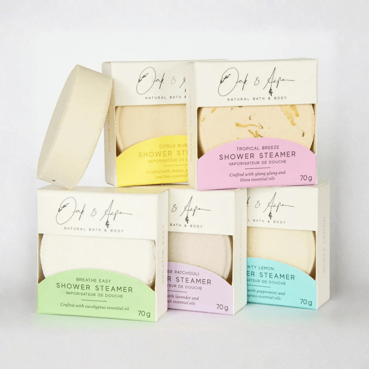 Aromatherapy Shower Steamer (single) | made with essential oils - Shower SteamersOak & Aspen SoaperyMisiyo Candle Co