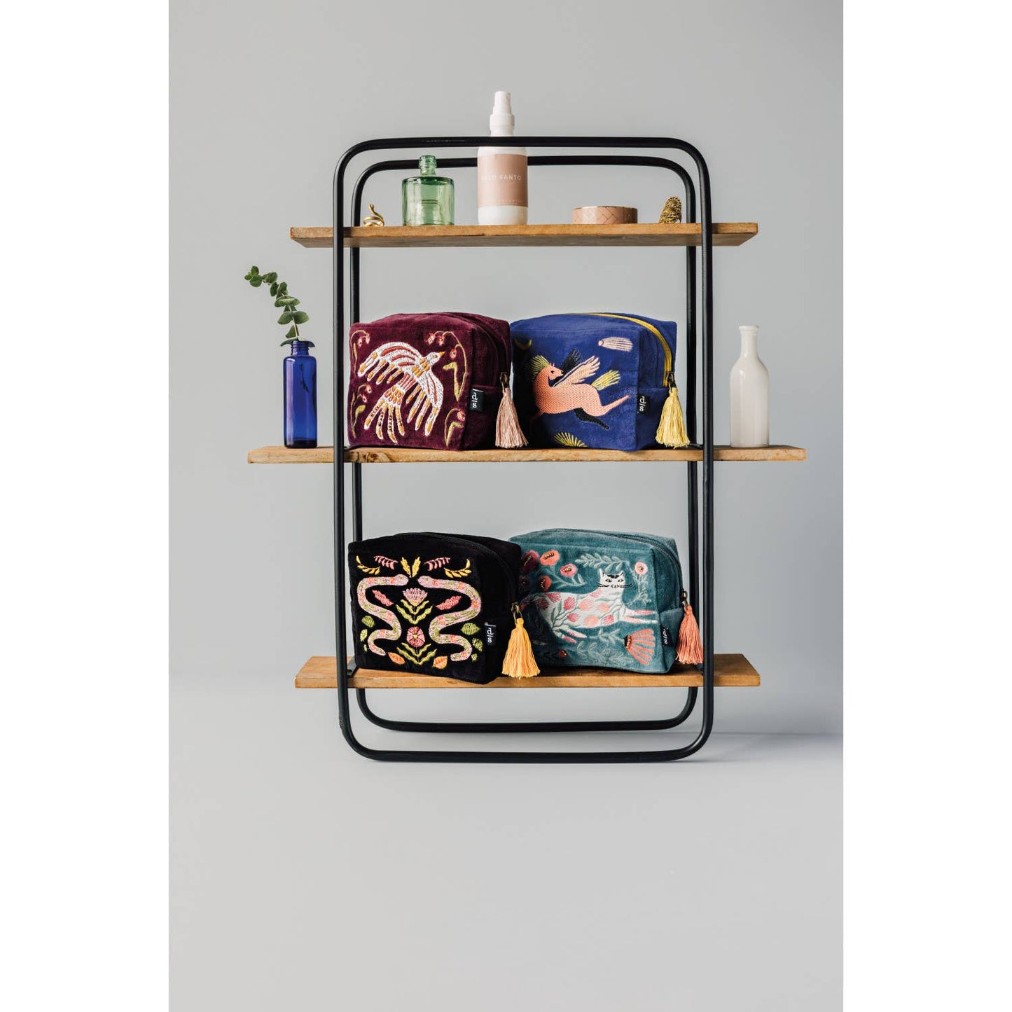 Astral Embroidered Pouch + Cosmetic Bag - Cosmetic BagDanicaDTV2496DMisiyo Candle Co