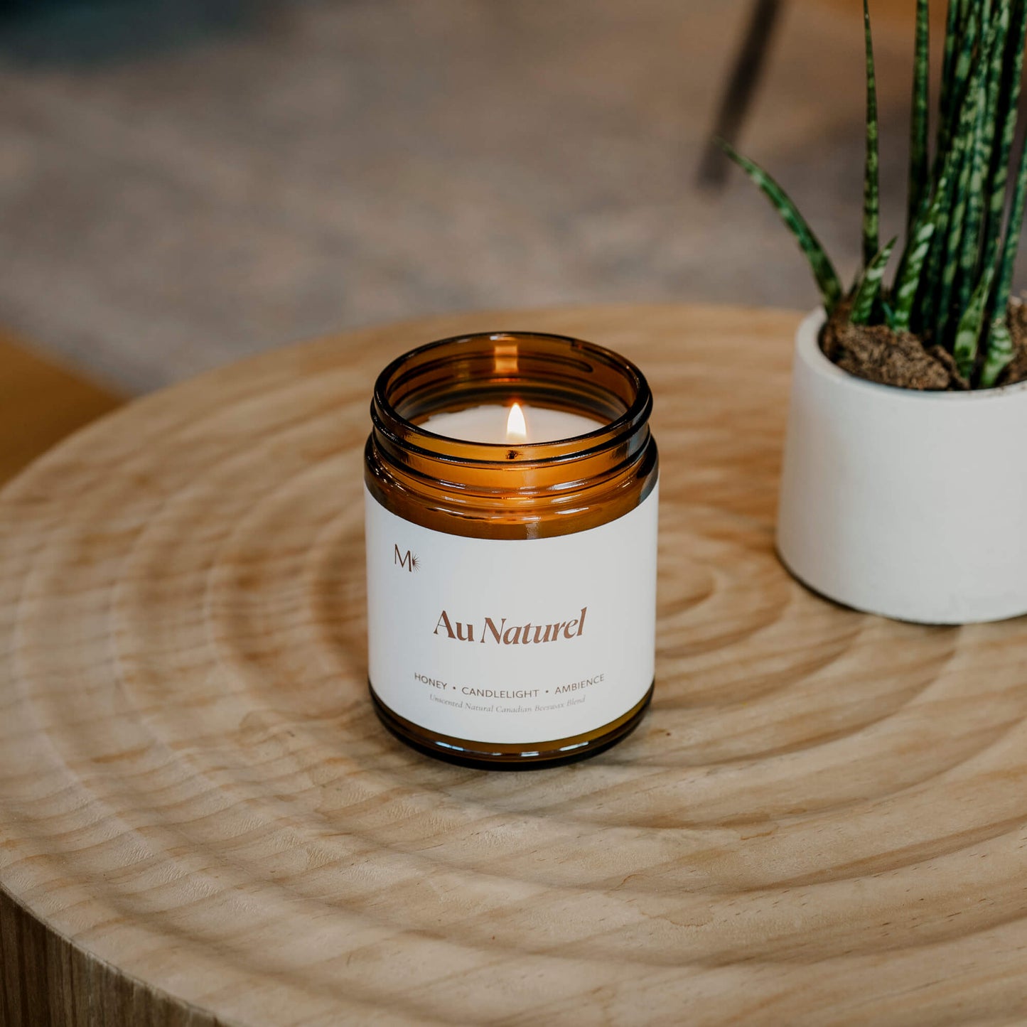 Au Naturel Candle [unscented] - CandlesMisiyo Candle CoCDL-AUN9Misiyo Candle Co
