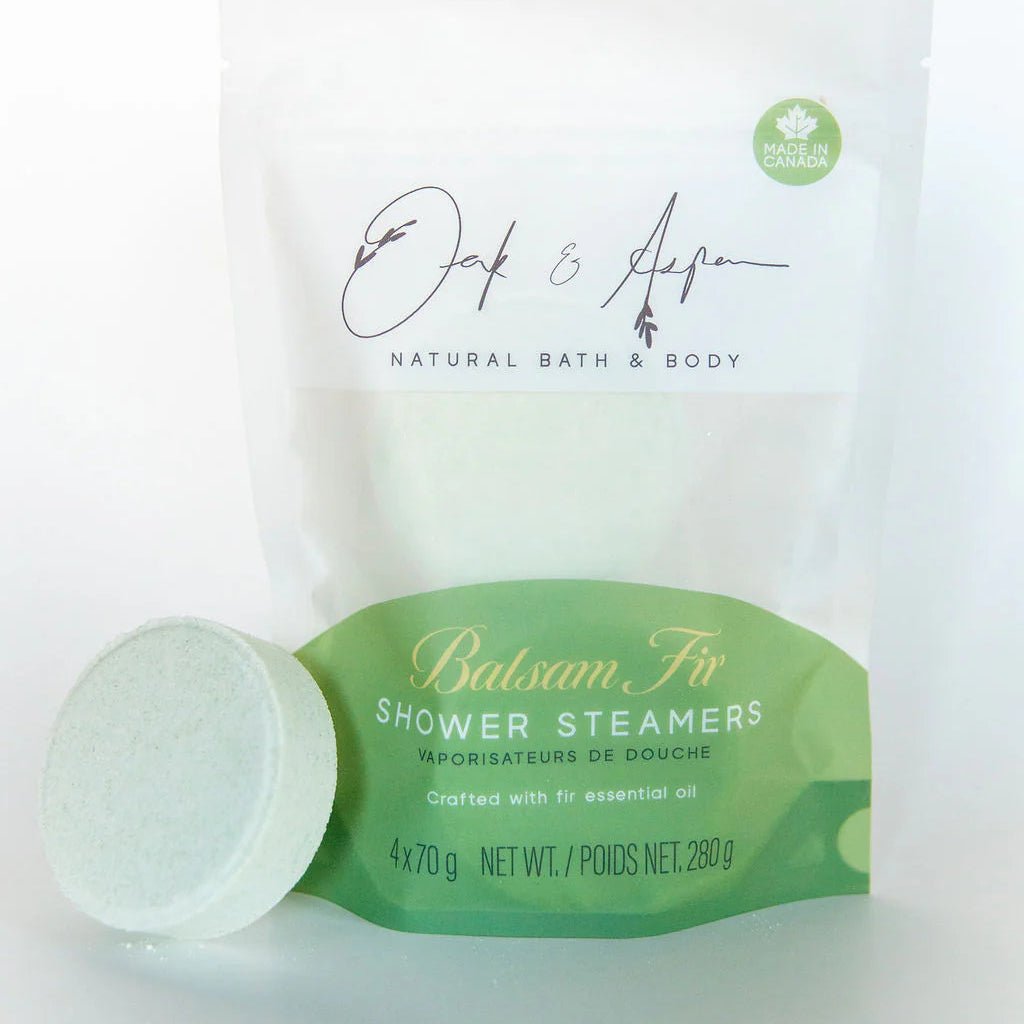 Balsam Fir Natural Shower Steamers 4 pack | made with essential oils - Shower SteamersOak & Aspen SoaperyMisiyo Candle Co