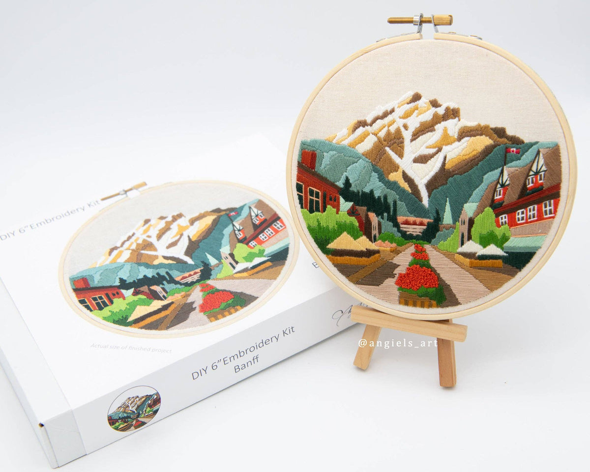 Banff Embroidery Kit - Embroidery KitsAngiels ArtMisiyo Candle Co
