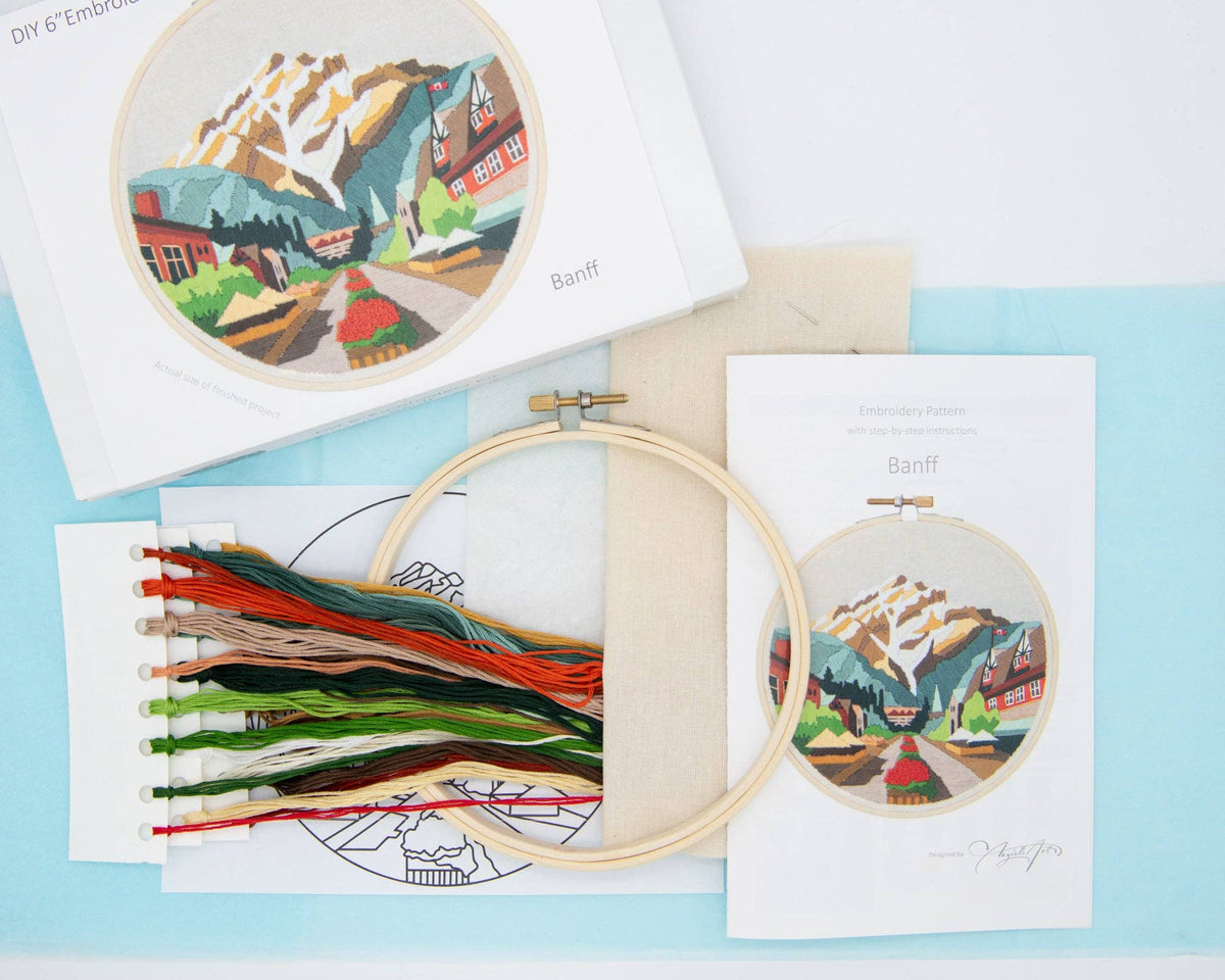 Banff Embroidery Kit - Embroidery KitsAngiels ArtMisiyo Candle Co