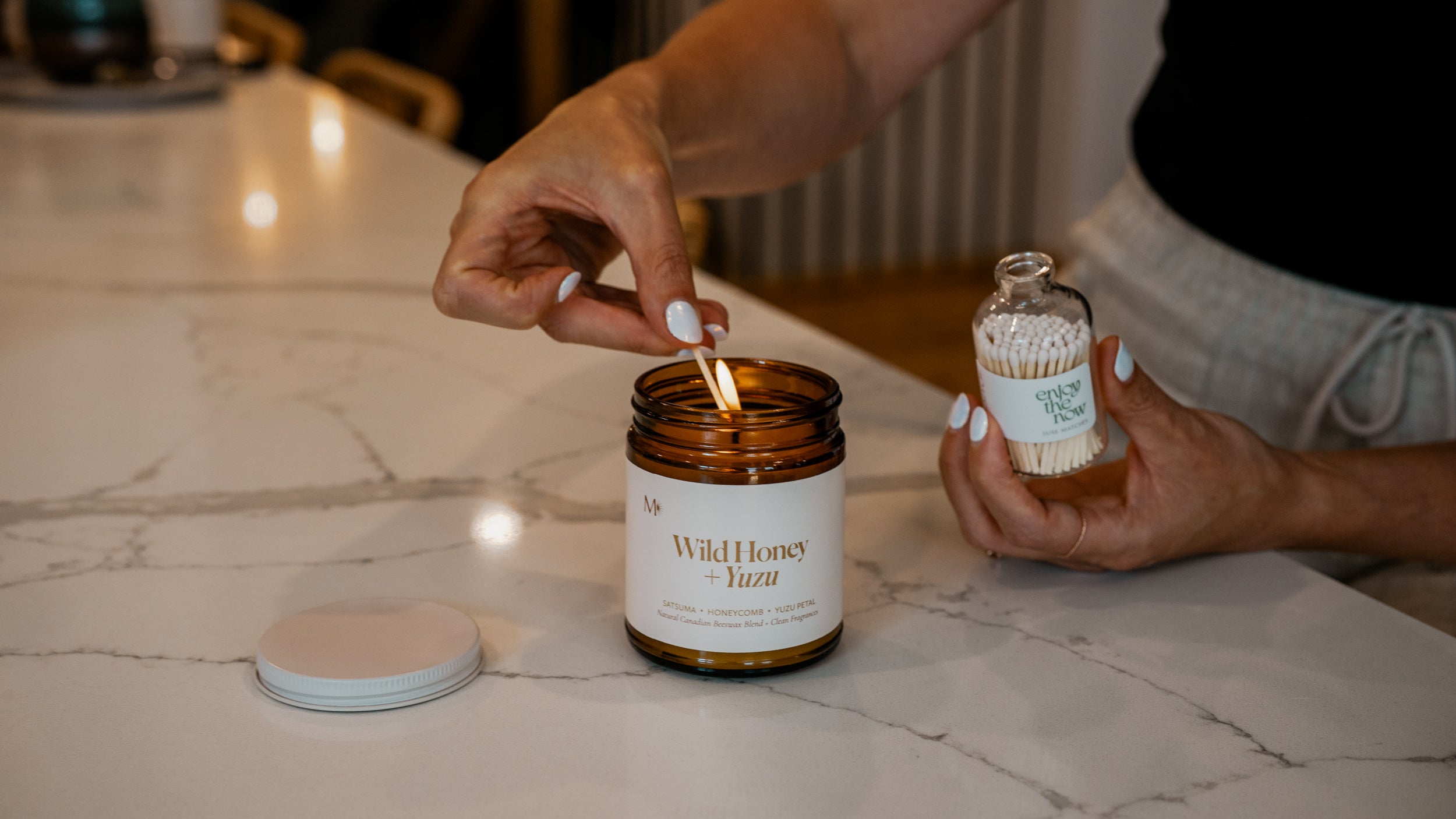 Canadian beeswax candles from Misiyo