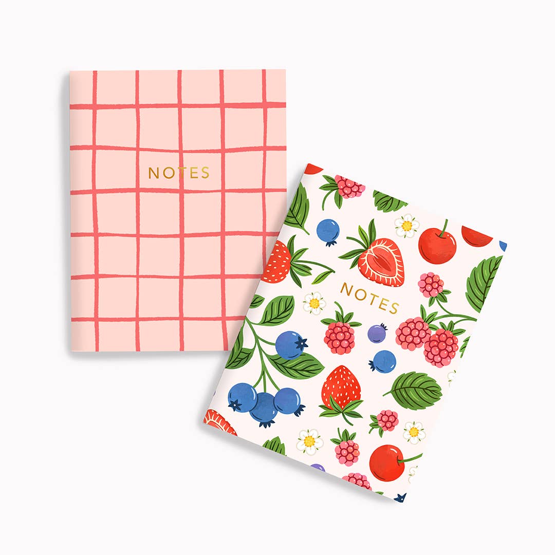 Berries + Pink Picnic | Pocket Notebook Set - Notebooks & JournalsLinden Paper Co.PN019Misiyo Candle Co