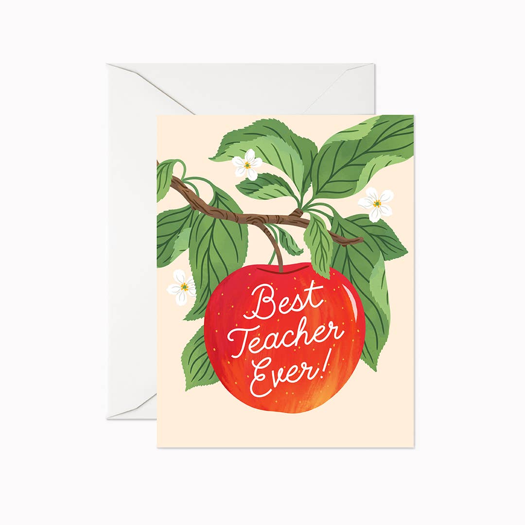 Best Teacher Ever | Greeting Card - Greeting & Note CardsLinden Paper Co.TY024Misiyo Candle Co