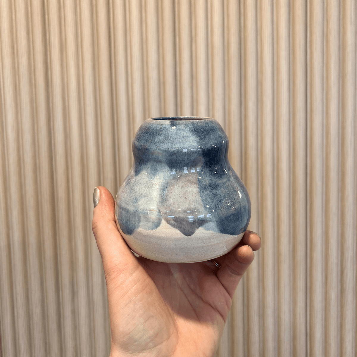 Blue Bud Vase | handcrafted ceramics - PotteryPebble CeramicsPC-VASE-BLMisiyo Candle Co