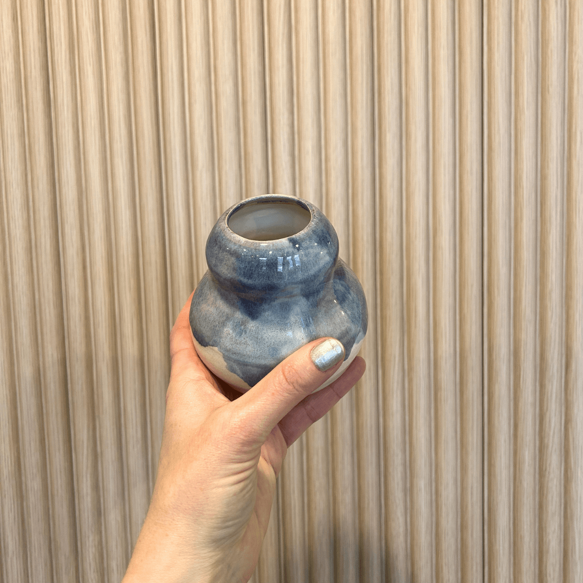 Blue Bud Vase | handcrafted ceramics - PotteryPebble CeramicsPC-VASE-BLMisiyo Candle Co