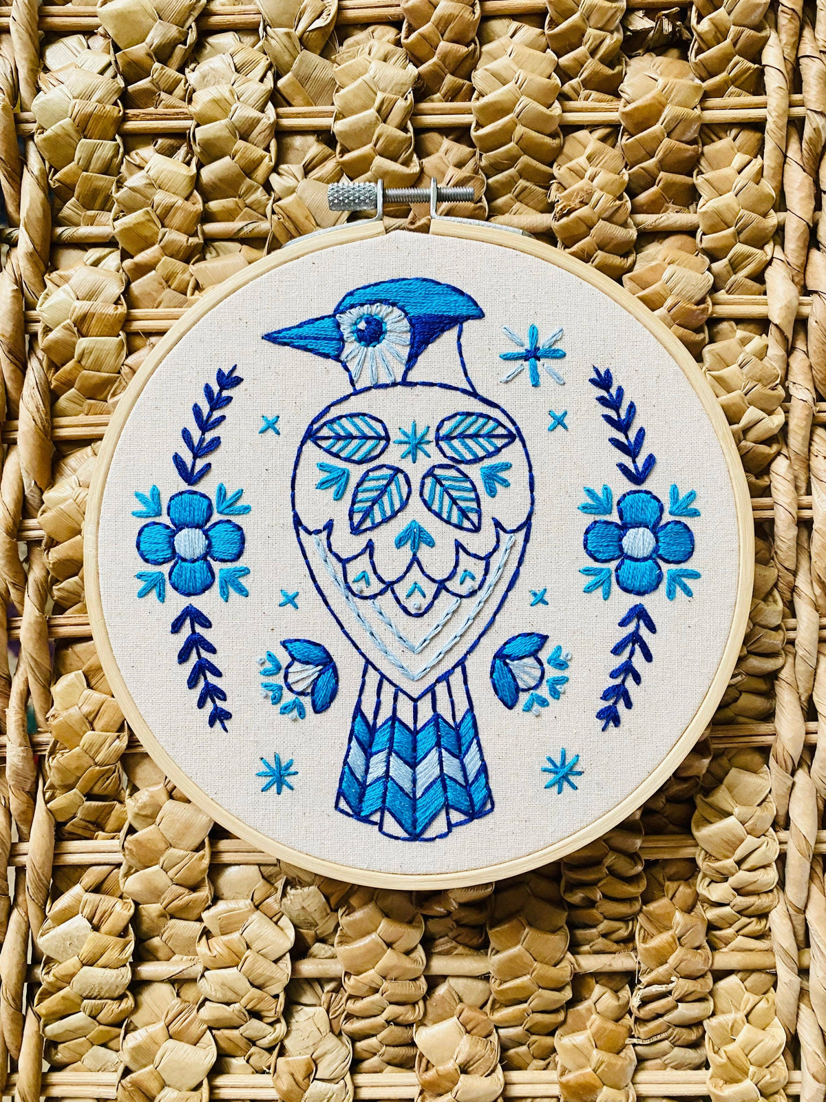 Blue Jay Embroidery Kit - Embroidery KitsHook Line & Tinker CanadabluejayMisiyo Candle Co