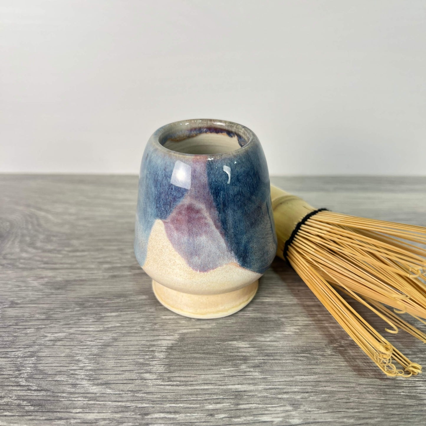 Blue Matcha Whisk Stand | handcrafted ceramics - PotteryPebble CeramicsMisiyo Candle Co