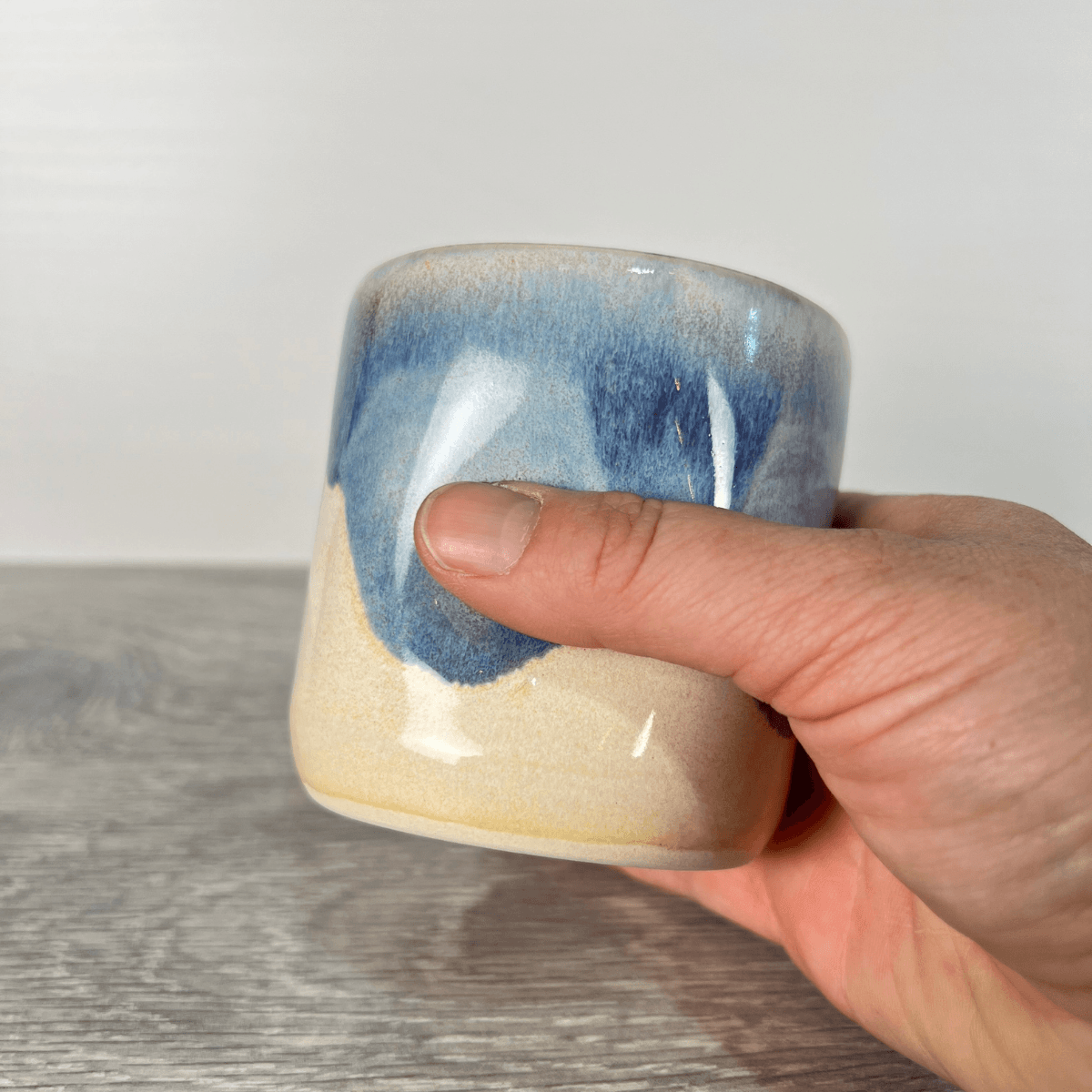 Blue Tumbler Mug | handcrafted ceramics - PotteryPebble CeramicsMisiyo Candle Co