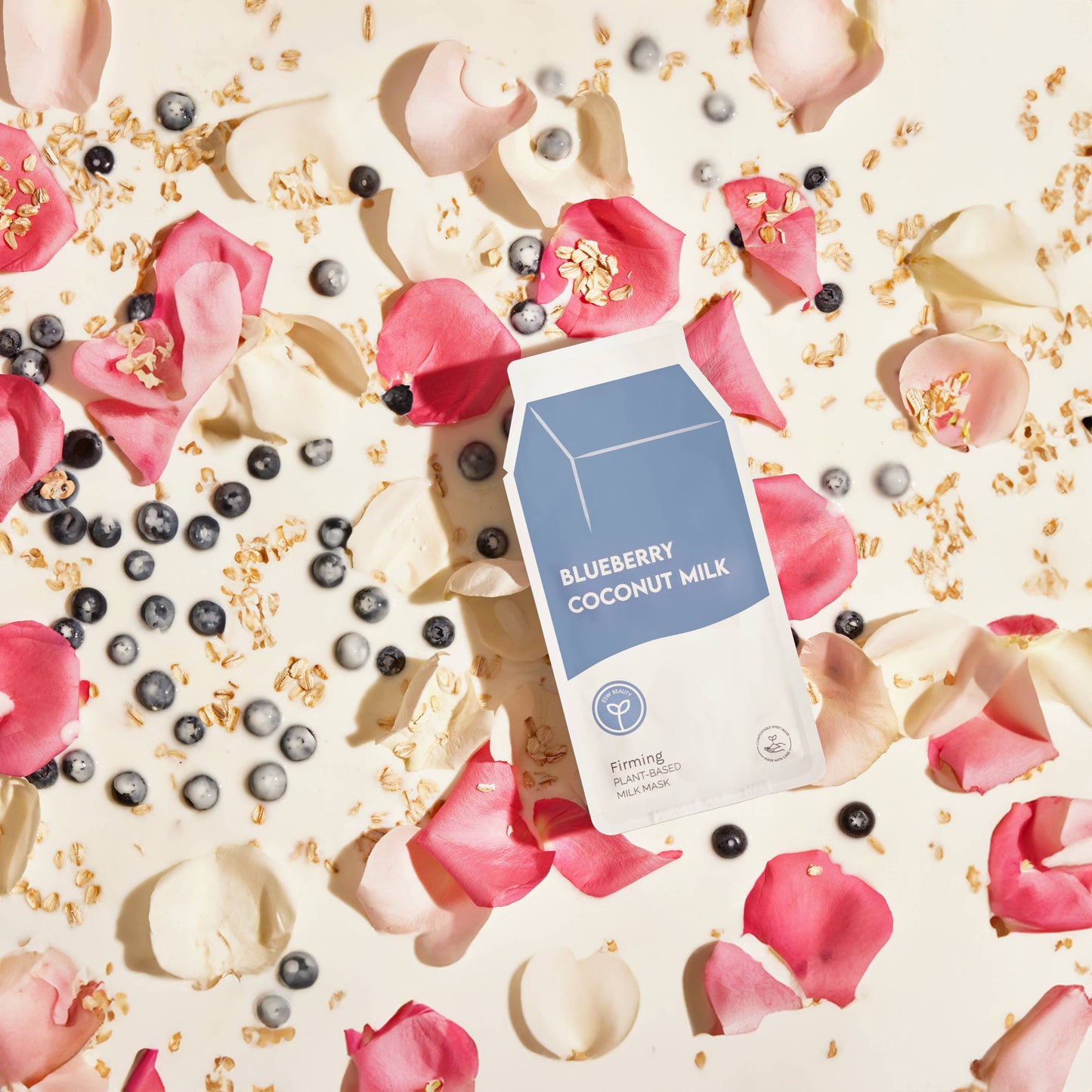 Blueberry Coconut Milk Firming Plant-Based Milk Sheet Mask - Face MasksESW BeautyE0062Misiyo Candle Co