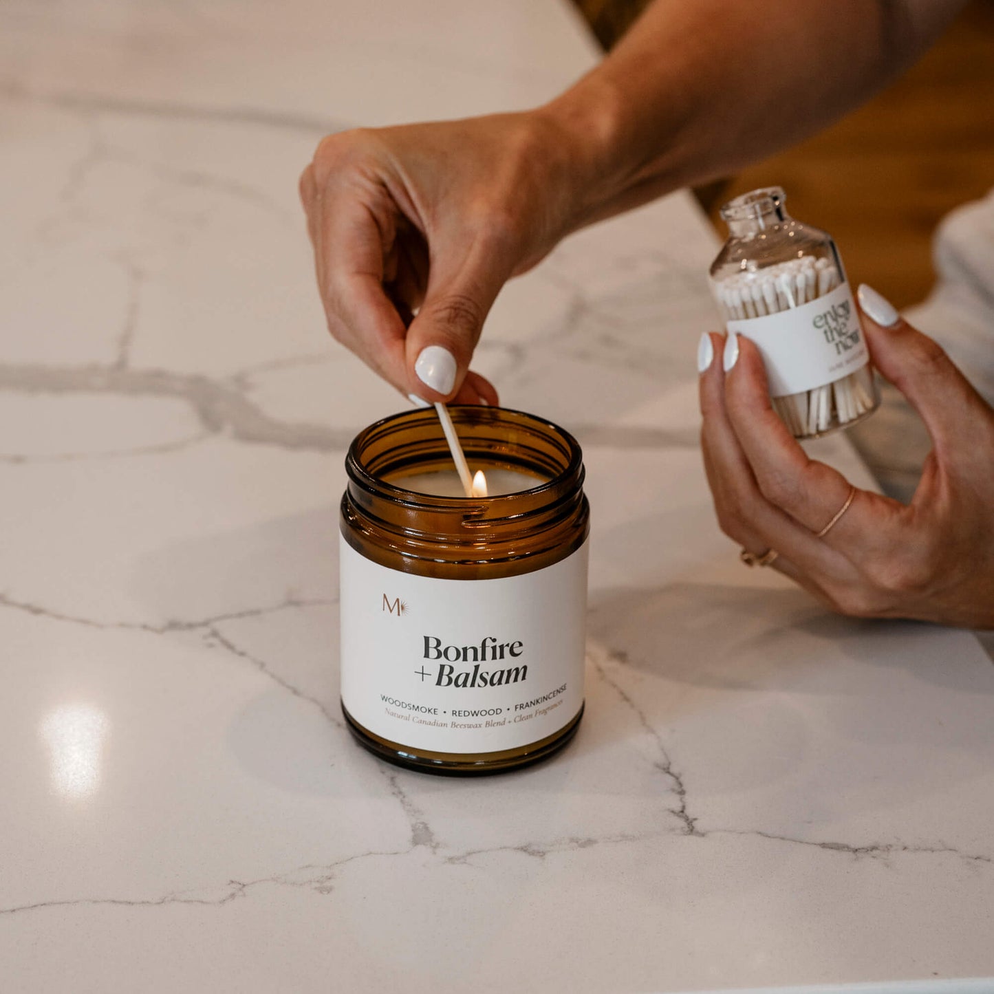 Bonfire + Balsam Candle - CandlesMisiyo Candle CoCDL-BFB9Misiyo Candle Co