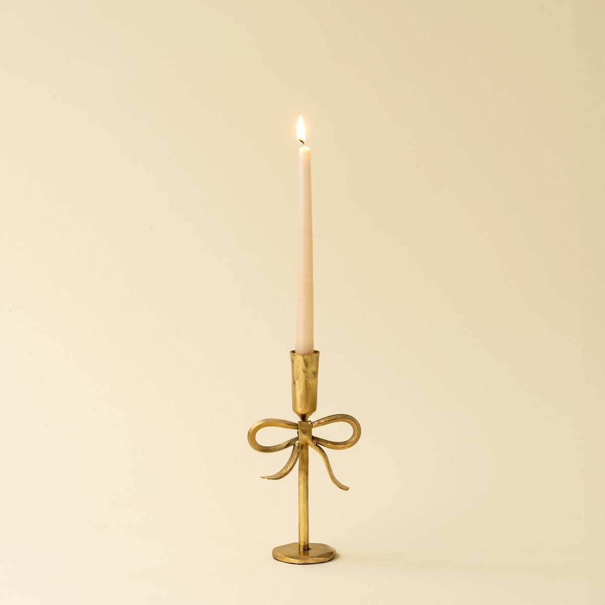 Bow Forged Gold Candlestick - Candle HoldersIndabaMisiyo Candle Co
