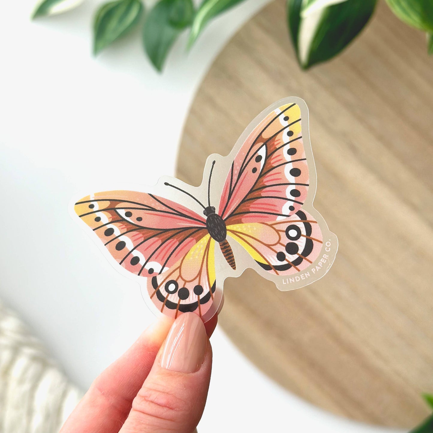 Butterfly | Clear Vinyl Sticker - StickersLinden Paper Co.STK06Misiyo Candle Co