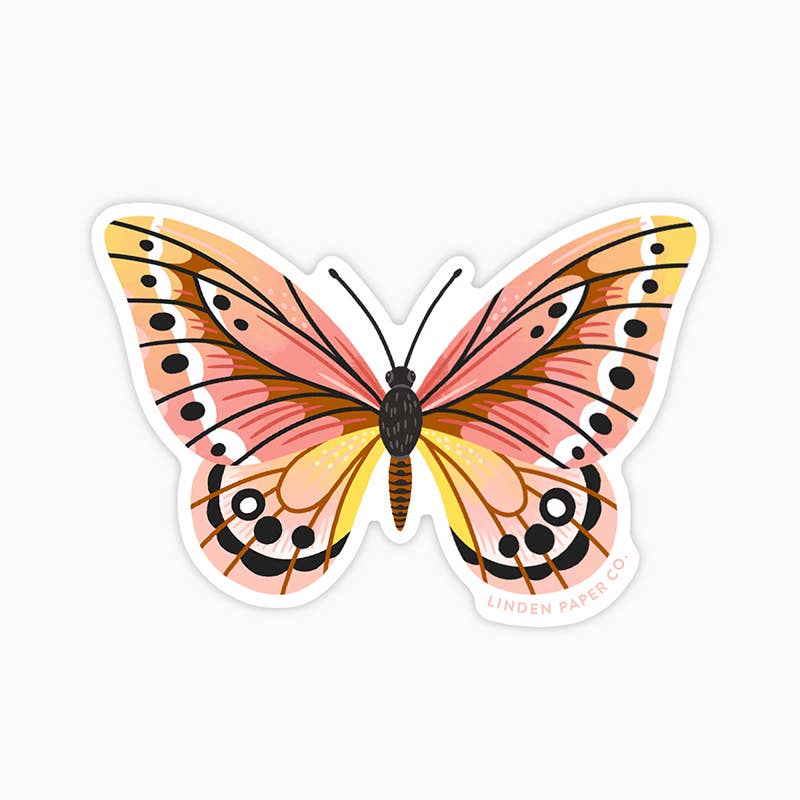 Butterfly | Clear Vinyl Sticker - StickersLinden Paper Co.STK06Misiyo Candle Co