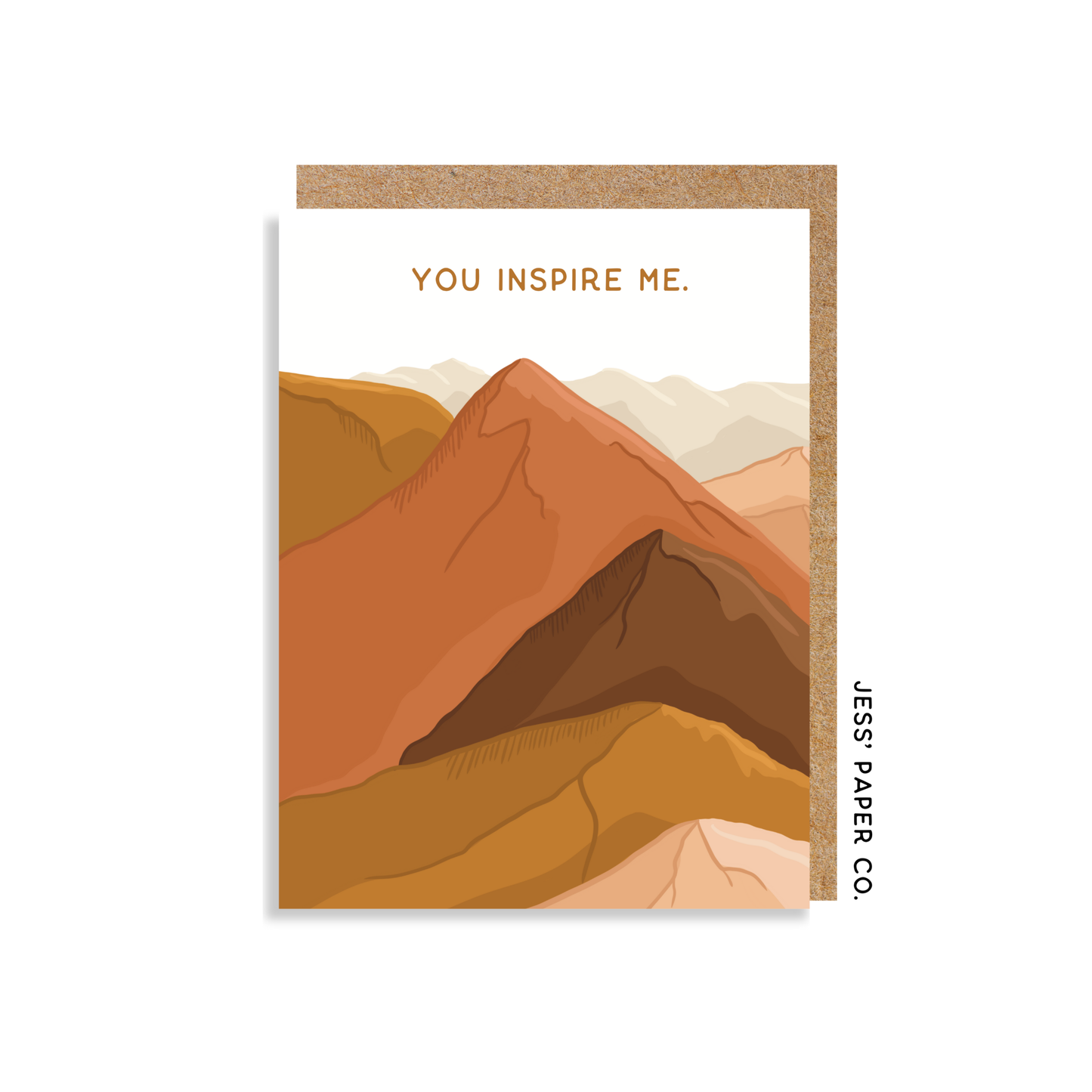 “You Inspire Me” Mountain Card