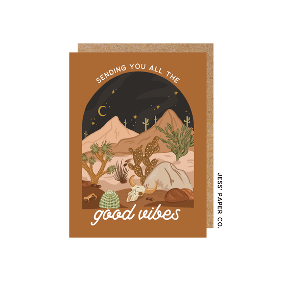 Sending Good Vibes Greeting Card