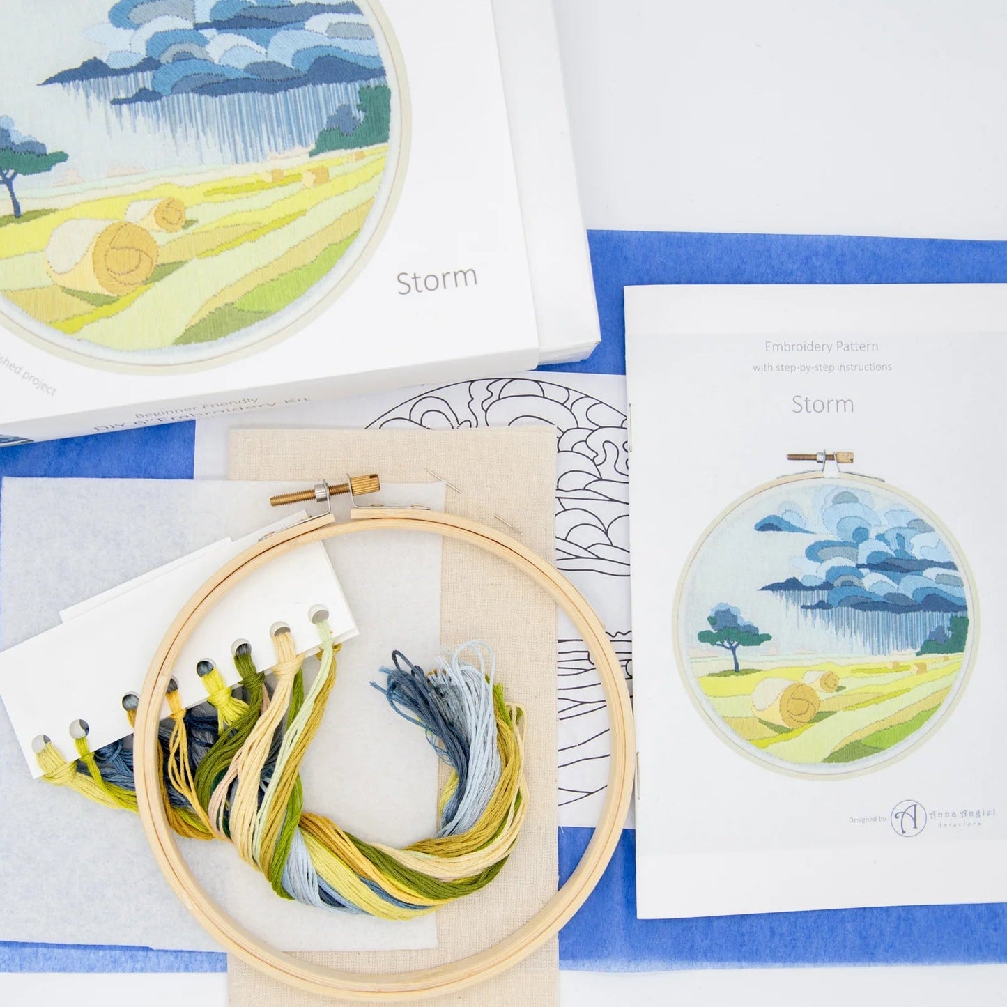 Canadian Prairie Storm Embroidery Kit - Embroidery KitsAngiels ArtMisiyo Candle Co