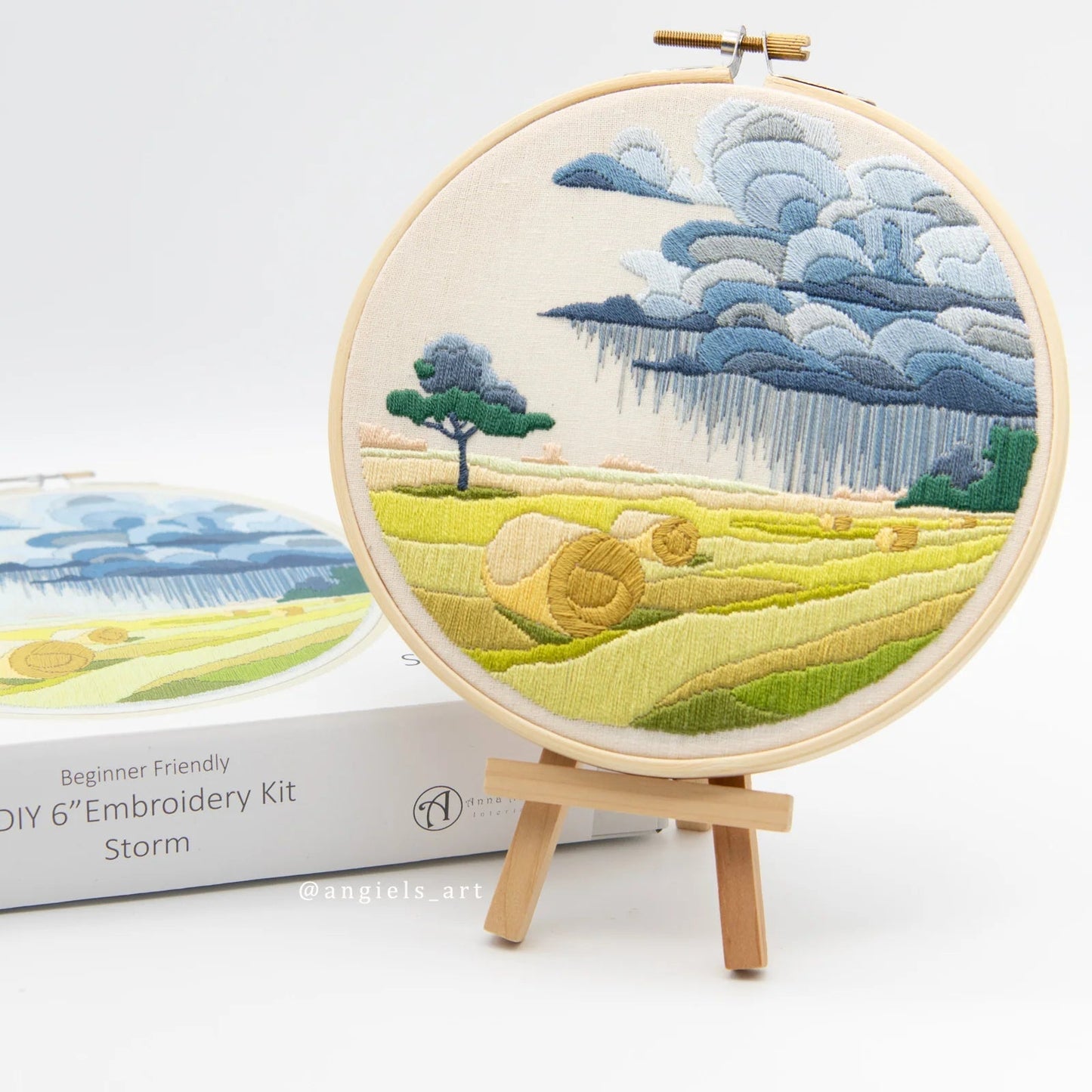 Canadian Prairie Storm Embroidery Kit - Embroidery KitsAngiels ArtMisiyo Candle Co