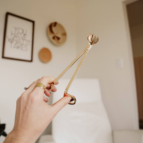 Gold Candle Wick Trimmers - Candle Care Tools and Accessories by Misiyo Candle Co in Edmonton, Alberta